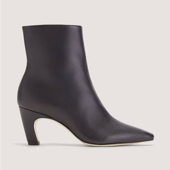 NEW EVERLANE The Banana Heel Boot in Black Leather - Picture 1 of 6